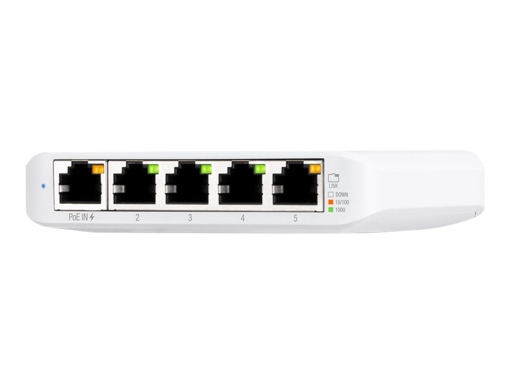 Ubiquiti UniFi Switch USW Flex Mini - Switch - smart - 4 x 10/100/1000 + 1 x 10/100/1000 (PoE+) - desktop - PoE+
