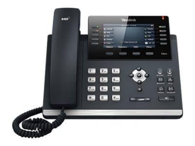 4.3” 480x272 pixel color display; Optima HD voice; 2X Gigabit LAN Ports (PoE), 1X USB Port (Bluetooth); 6 SIP accounts, Up to 27 Paperless DSS Key; Wall mountable; Without PSU