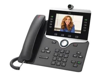 Cisco IP Phone 8865 - IP video phone - digital camera, Bluetooth interface - IEEE 802.11a/b/g/n/ac (Wi-Fi) - SIP, SDP - 5 lines - charcoal