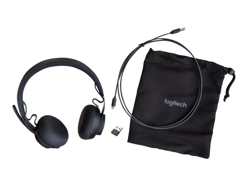 The Logitech BRIO/Zone Wireless kit combines a 4K ultra HD webcam with the Bluetooth headset designed for open workspaces. Both are Certified for Microsoft Teams.