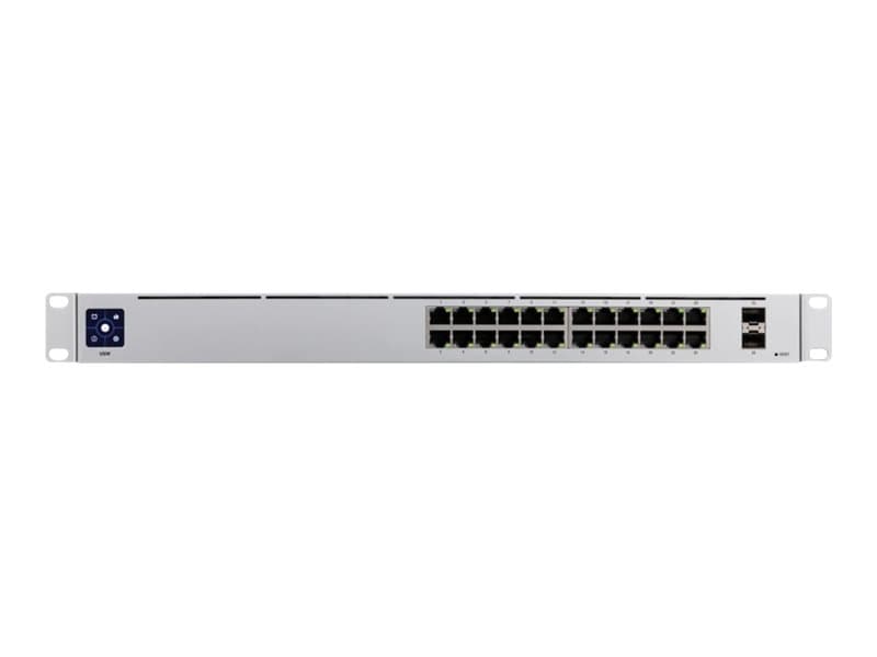 Ubiquiti UniFi Switch USW-24 - Switch - managed - 24 x 10/100/1000 + 2 x Gigabit SFP - desktop, rack-mountable
